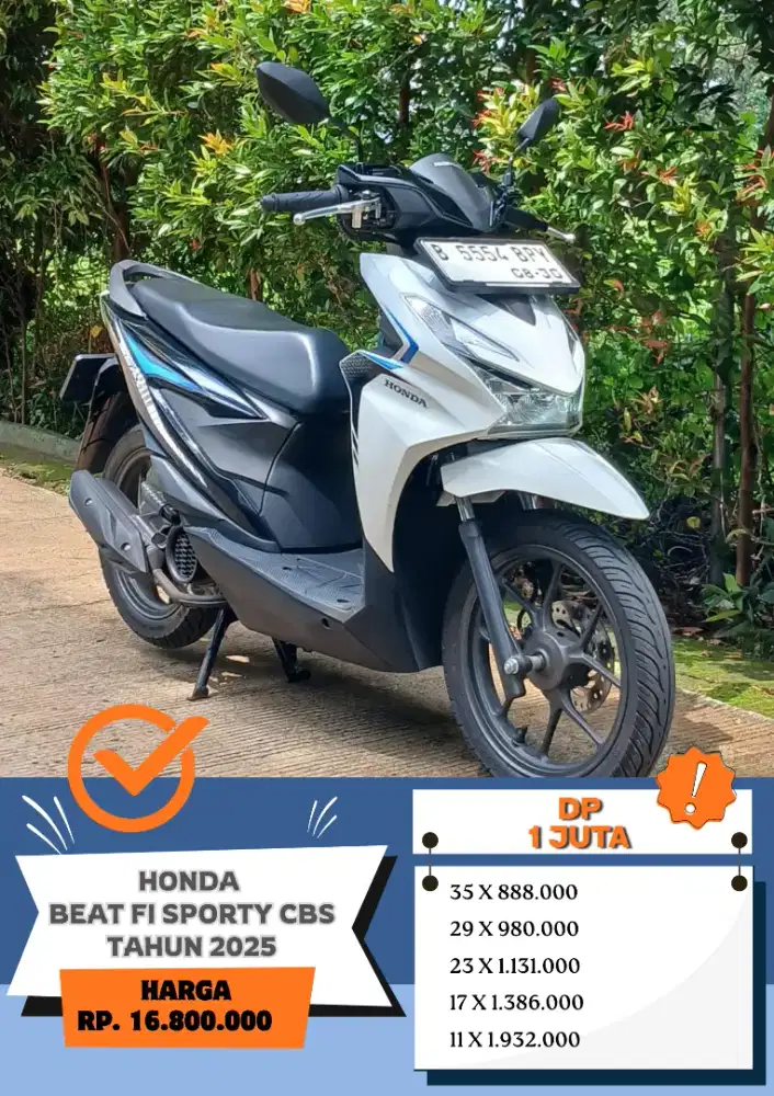 KM 2 RIBU!! HONDA BEAT SPORTY CBS TAHUN 2025