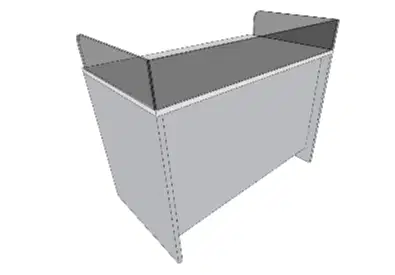 Meja Kerja 110x60x75 Multiplex fin HPL Edging