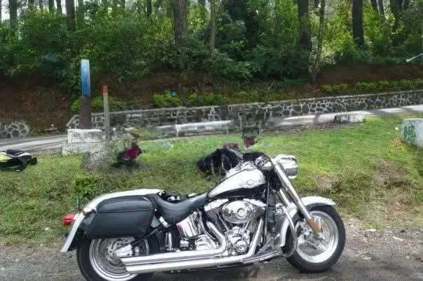 Saddlebag harley davidson, tas harley davidson original Softail Fatboy