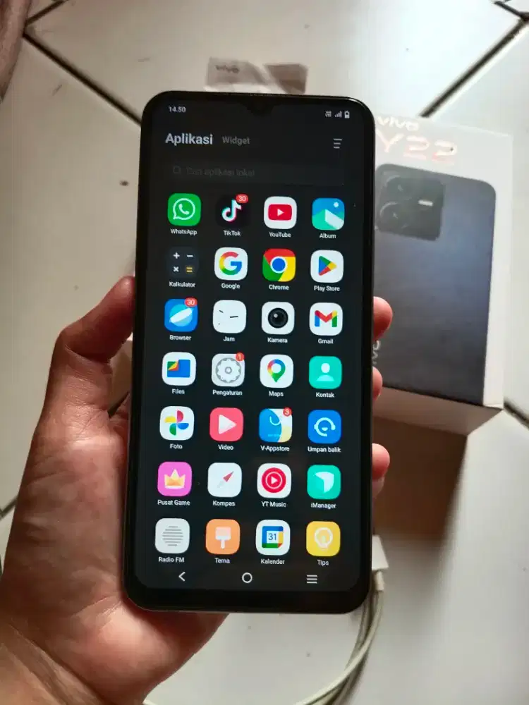 DI JUAL HP VIVO Y22 4/64GB BAGUS DAN MURAH