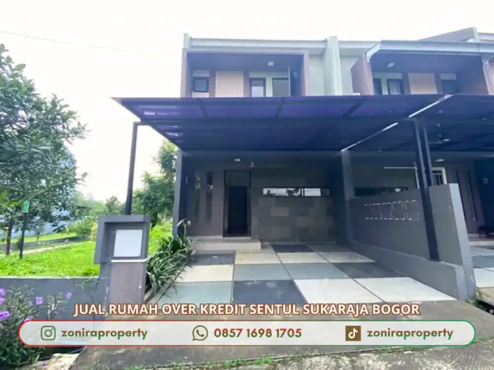 Over Kredit Rumah HOOK 2 Lantai di Jalan Raya Bogor Graha Laras Sentul dkt Tol Jagorawi