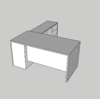 Meja Kerja 160x80x75, 180x40x72 Multiplex Fin HPL