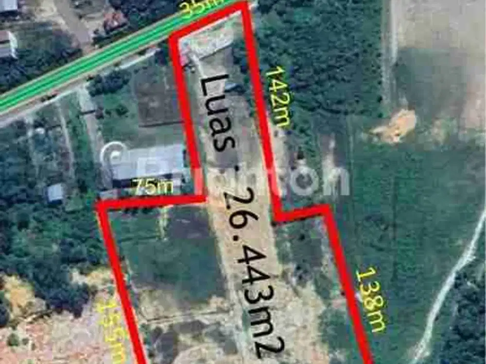 TANAH LUAS 26,44 HA DI PEKANBARU, AKSES TOL & BANDARA