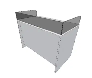 Meja Kerja 110x60x75 multiplex fin HPL