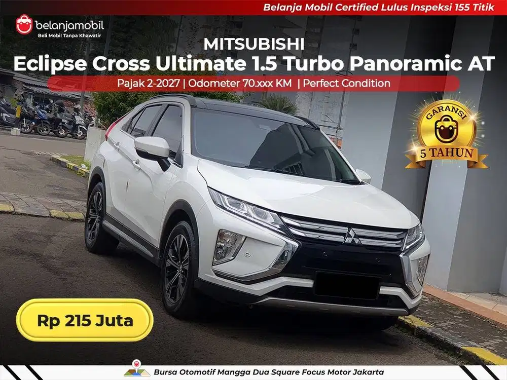 [ GARANSI 5TH ] Mitsubishi Eclipse Cross Ultimate 1.5 Turbo 2019/2020