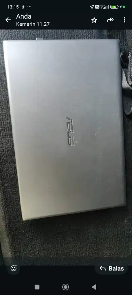 Laptop Asus pentium masih ori, belum pernah dibongkar