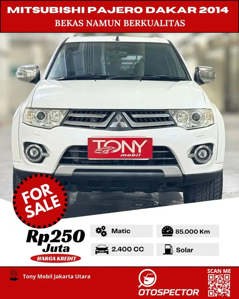 Ada barcode solar - Mitsubishi Pajero Dakar Sunroof 2014 Putih