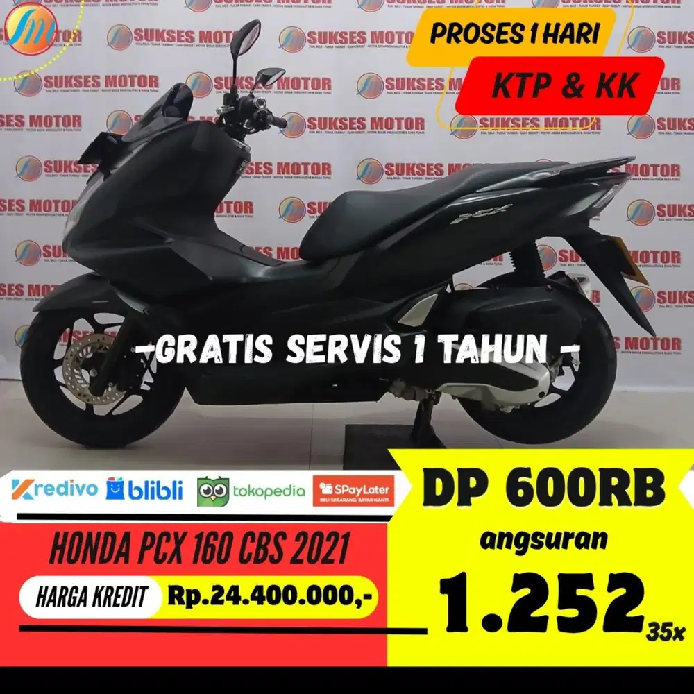HONDA PCX 160 CBS 2021 KREDIT DP PROMO 600RB ANGSURAN SANGAT RINGAN