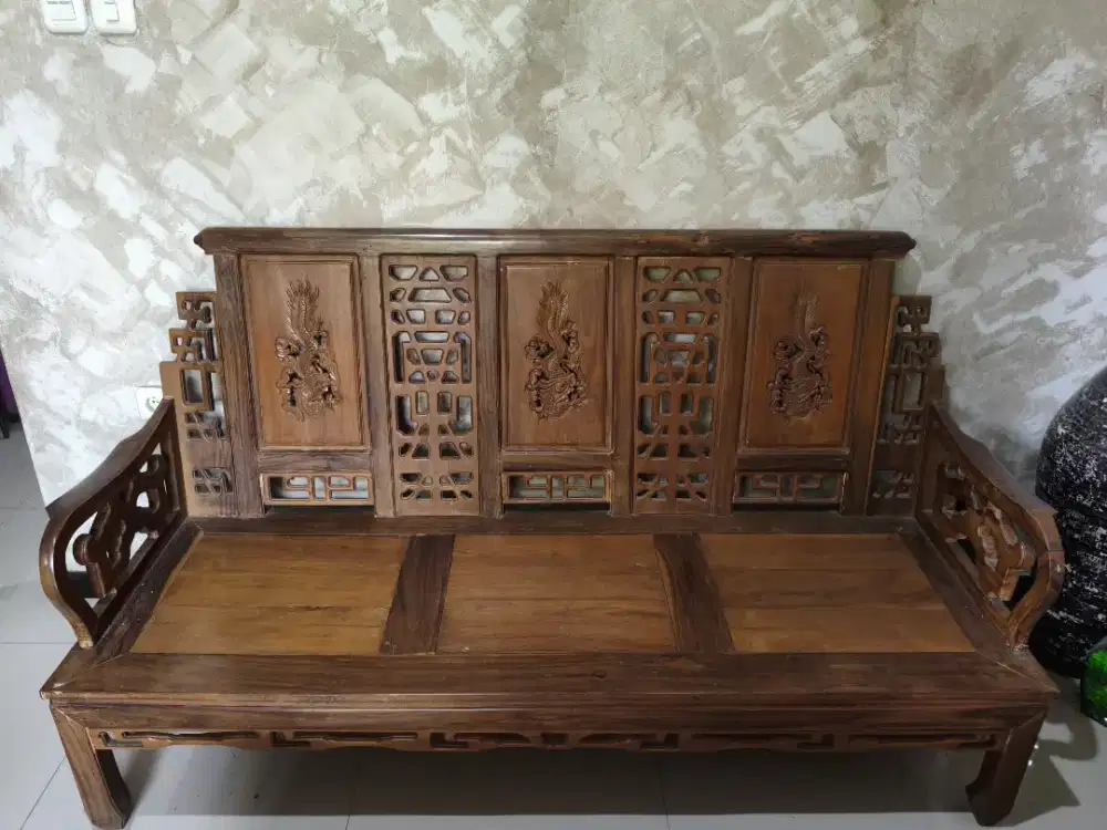 Dijual 1 set kursi jati asli lengkap