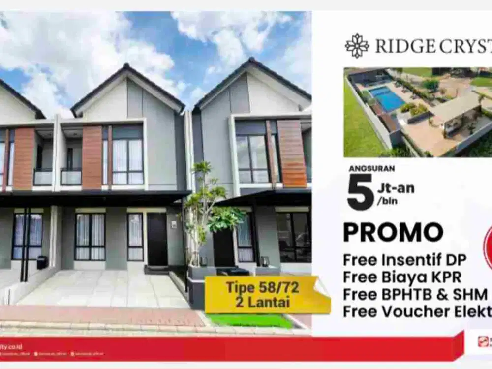 PROMO RUMAH BARU 2LT HARVEST CITY CILEUNGSI