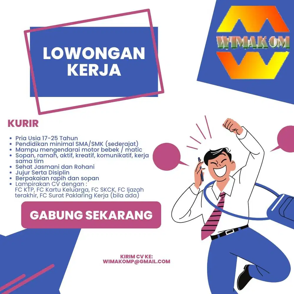 DIBUTUHKAN SALES ADMIN ONLINE WANITA TOKO KOMPUTER DI MANGGA 2 SQUARE