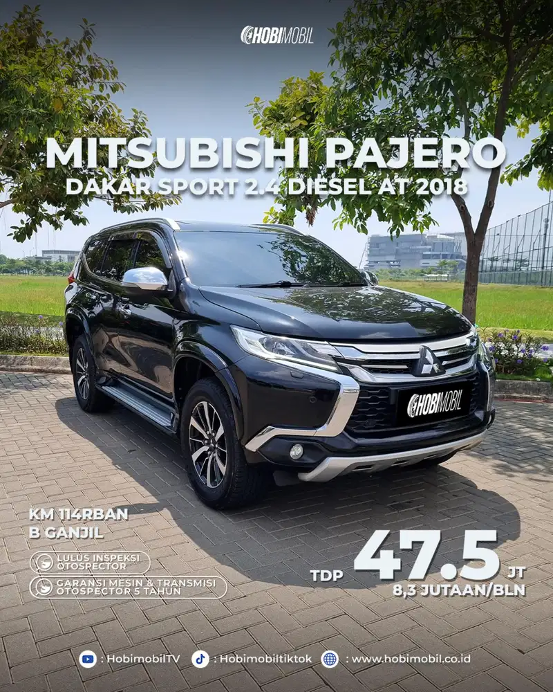 Pajero Dakar 4x2 at 2018 garansi mesin transmisi 5th