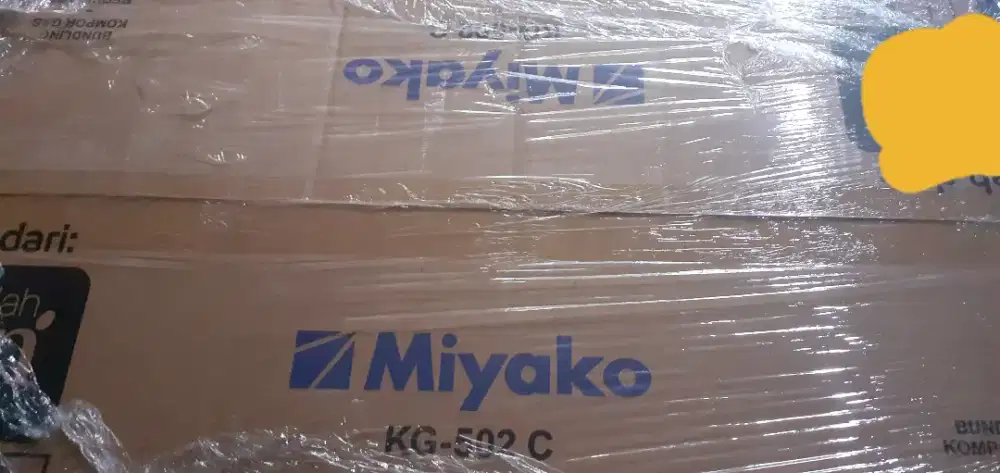 Kompor gas merk miyako masih baru gress 100% masih segel dus