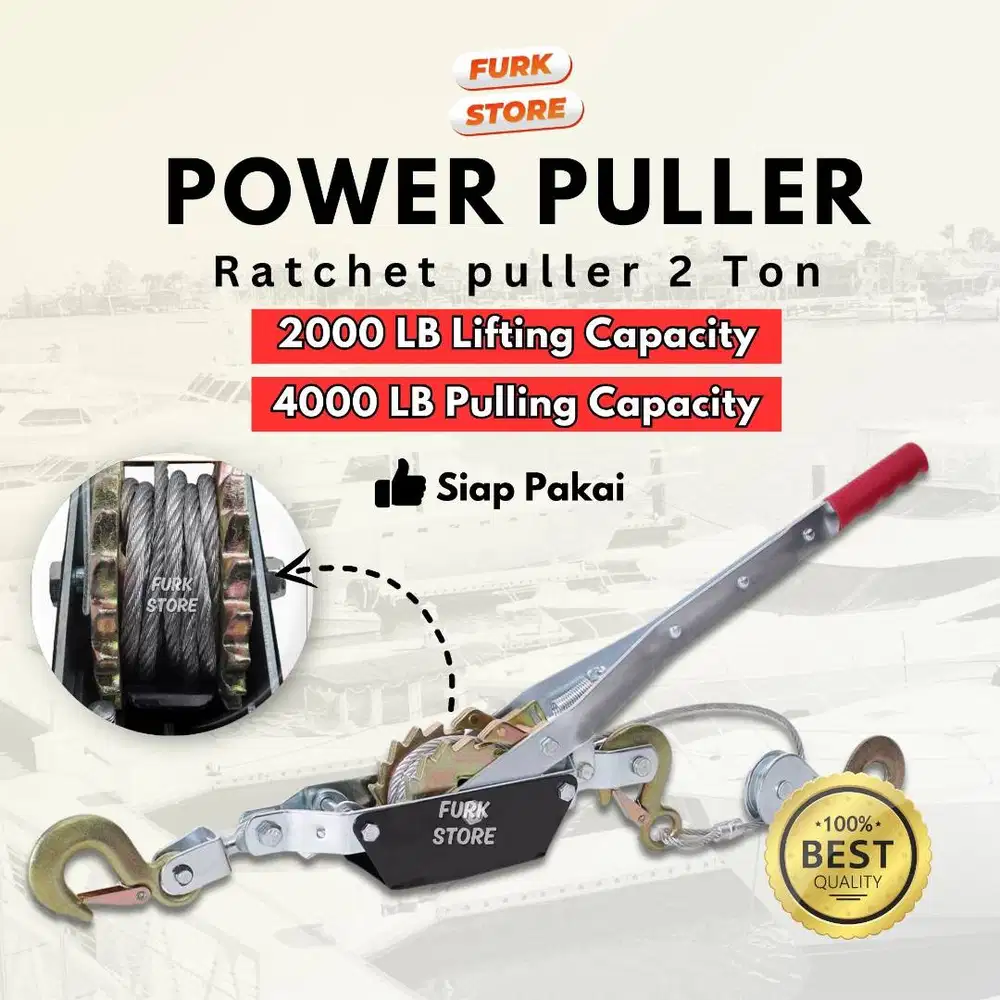 HWP2T Hand Puller 2 Ton – Katrol Kerekan 2 Ton | Power Puller