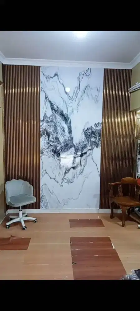 Wpc Panel Kombinasi UV Board Marble