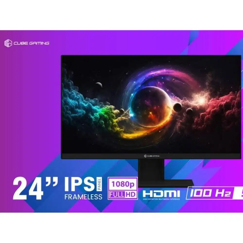 Monitor CUBE GAMING RETINA 23.8 PRO F24V10H FHD IPS Frameless 100Hz