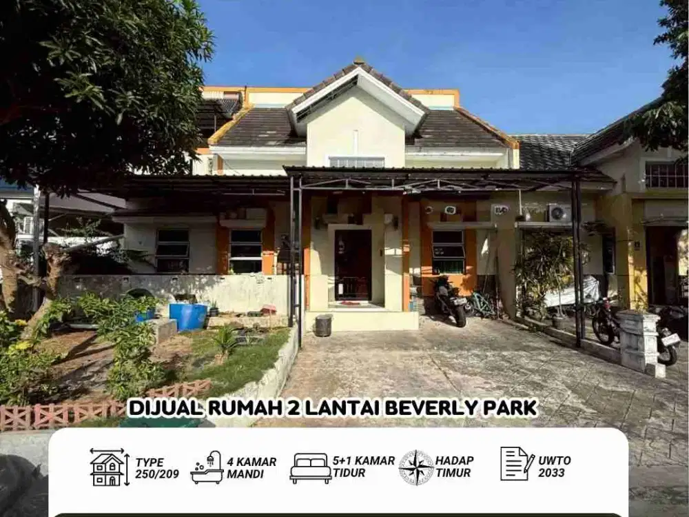 Dijual rumah 2 lantai beverly park batam center
