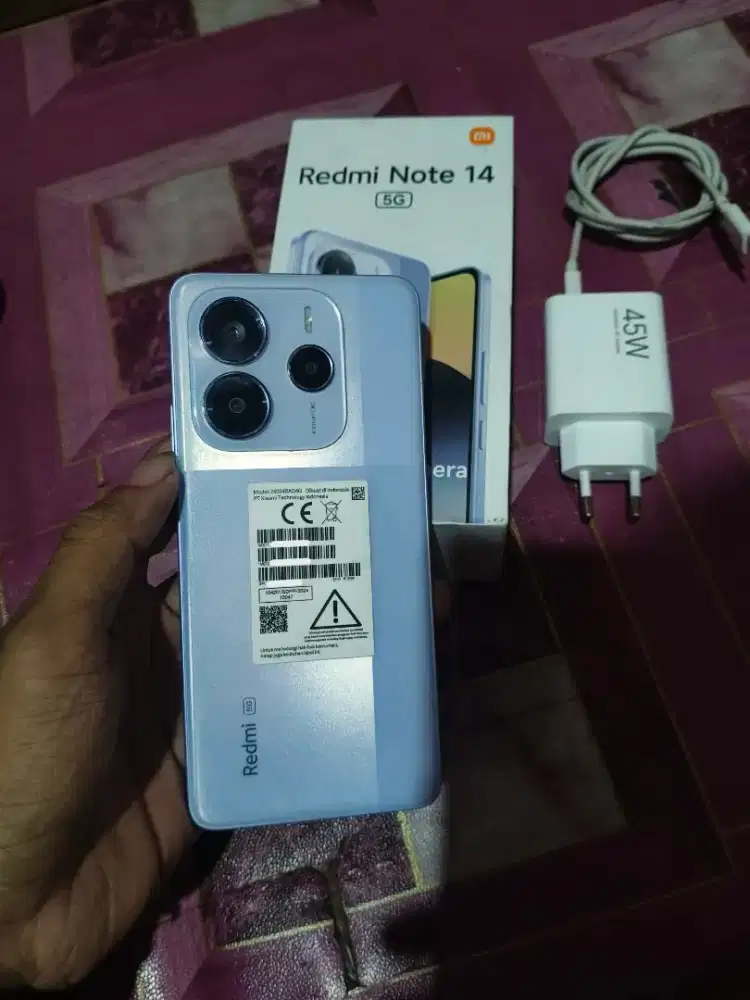 Redmi Note 14 5G ram12/512GB no minus lengkap garansi resmi