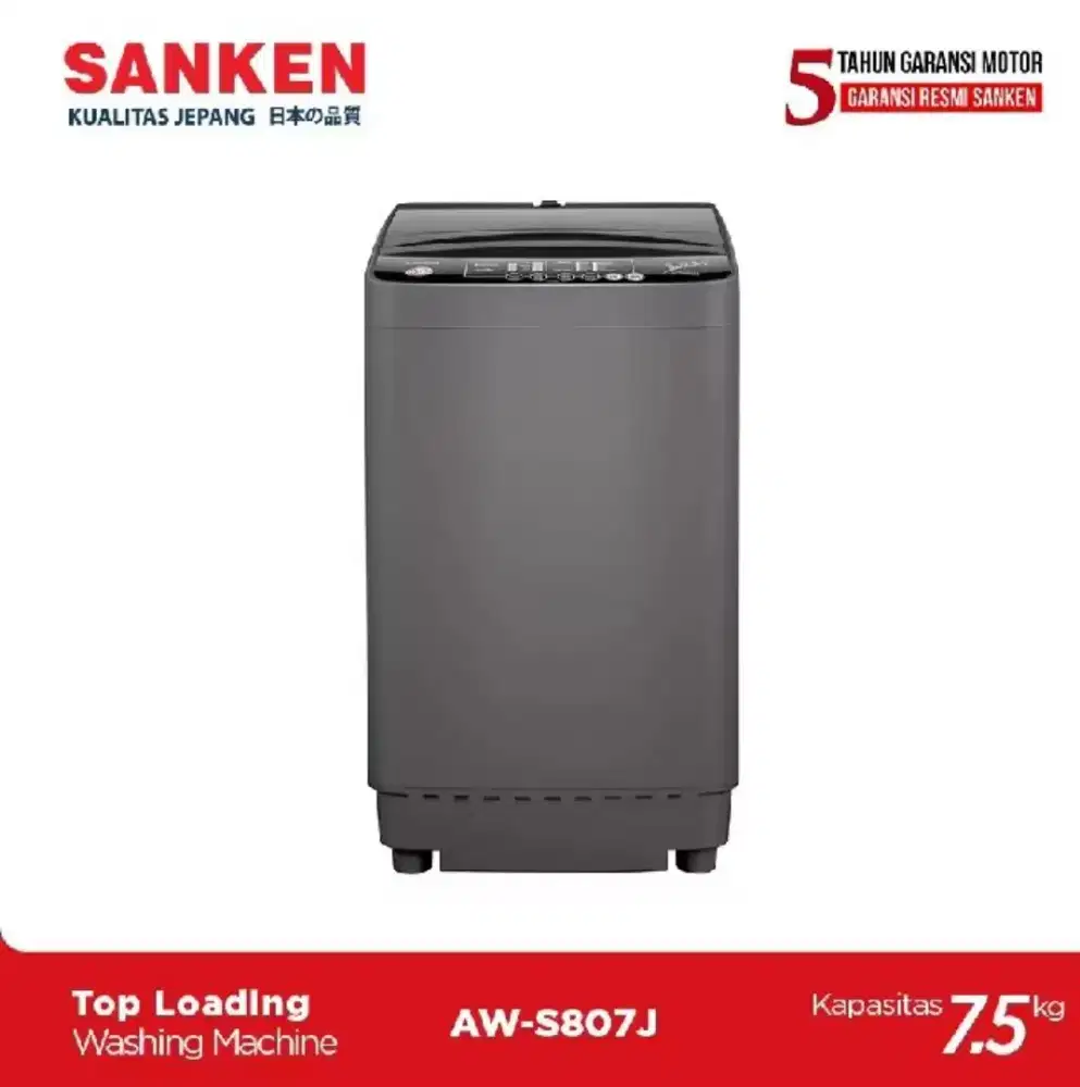 Jual Cepat Mesin Cuci SANKEN 7,5 KG