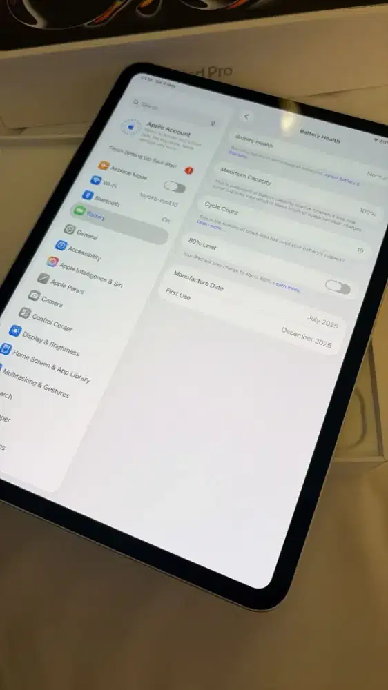 Ipad pro m5 13 inch 256 garansi des 26