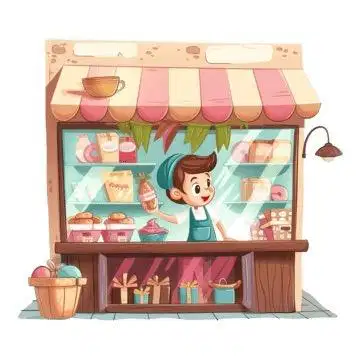 Penjaga kedai makanan