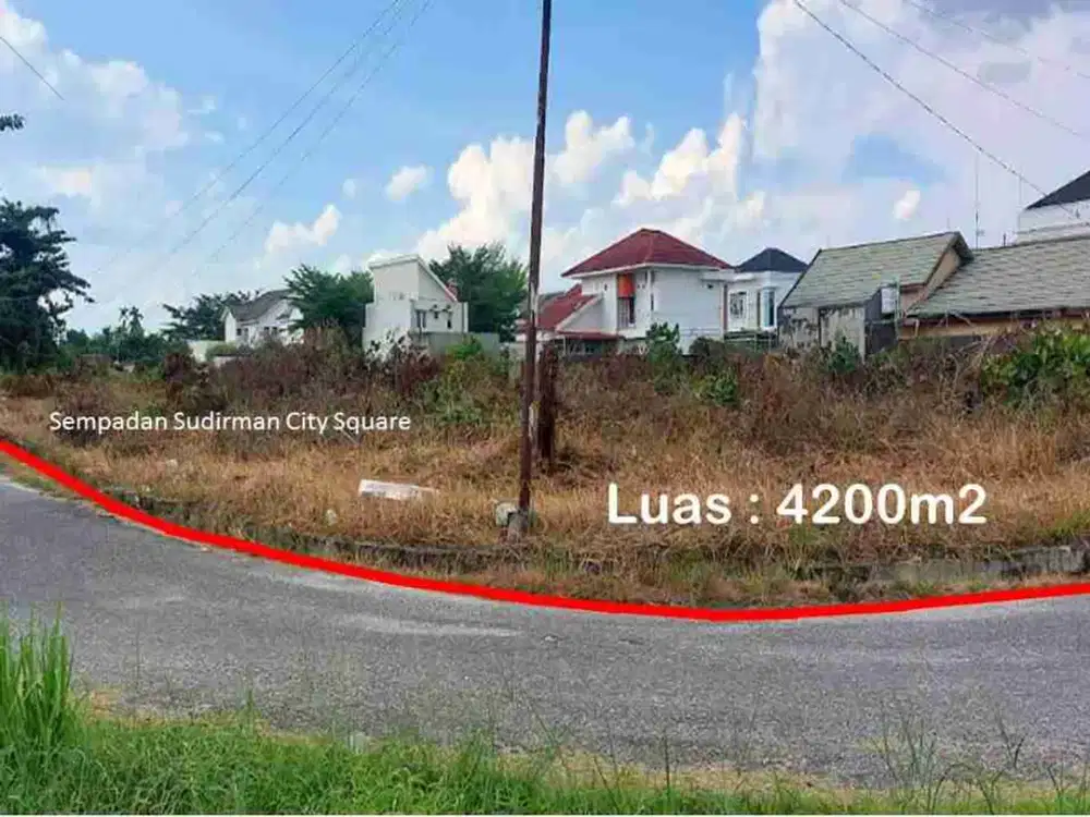 TANAH HOOK STRATEGIS 4200M² DI SUDIRMAN CITY SQUARE PEKANBARU