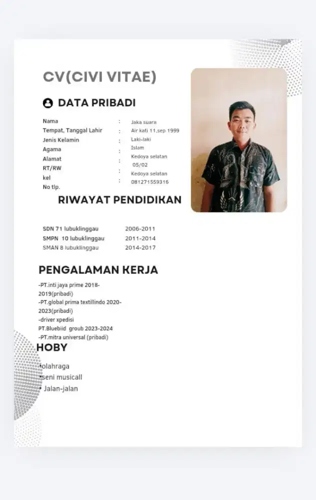 Supir pribadi atau antar jemput sekolah