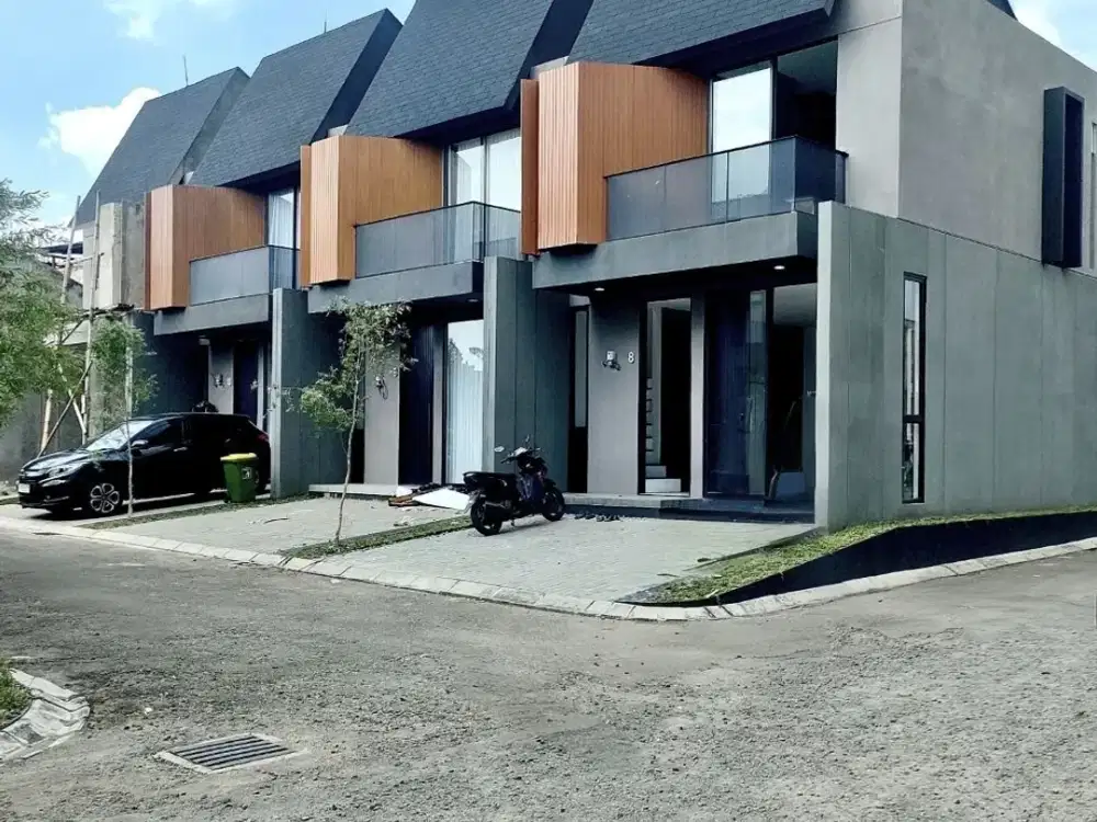 jual cepat rumah bangunan baru selangkah ke stasiun lrt cibubur