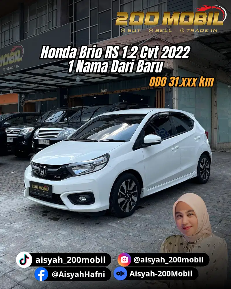Honda Brio RS 1.2 Cvt 2022 Bensin