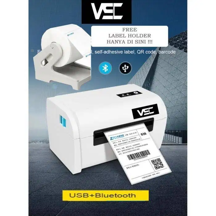 PRINTER BLUETOOTH THERMAL LABEL VSC LP-9200UB USB 110MM A6