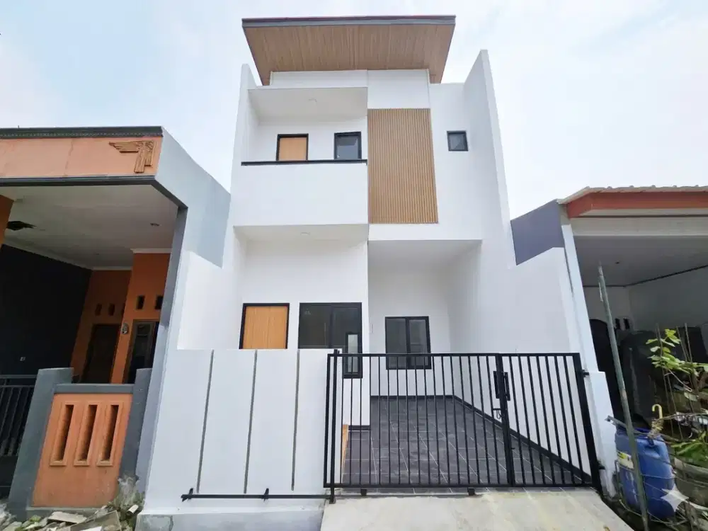 Rumah Eksklusif Unit Baru di Pondok Ungu Permai Dekat Harapan Indah Siap Huni