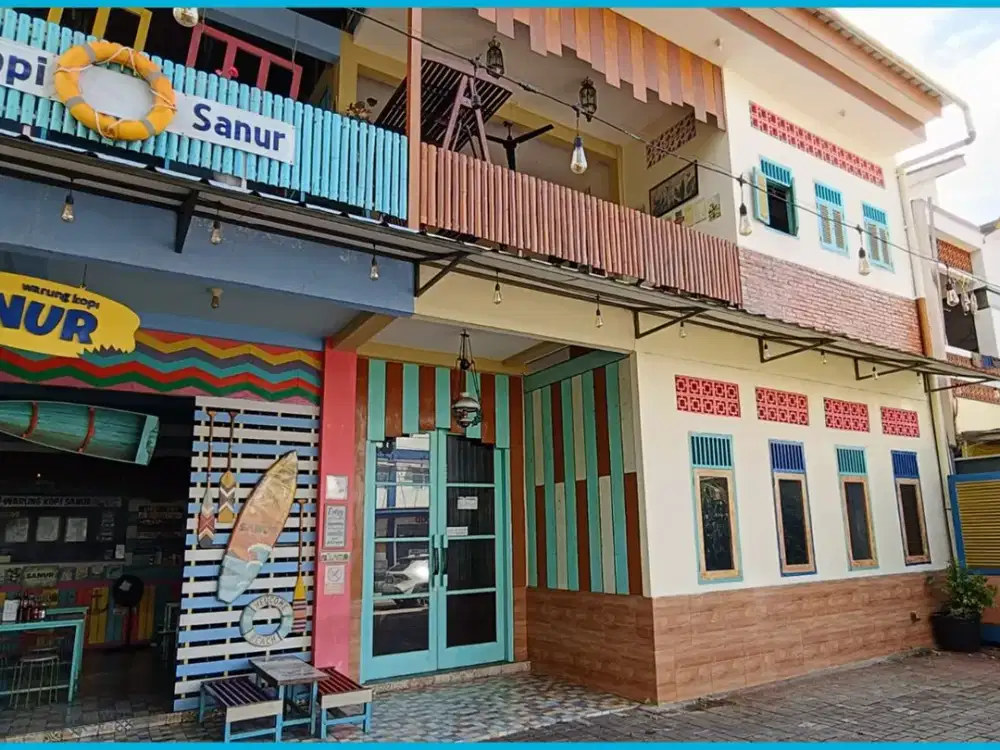 Dijual Ruko/Ruang Usaha Lokasi Komersial. Jalan Ramai, Banyak Perumahan, Dekat Tol di Tanah Baru, Beji, Depok. 2 Lantai.