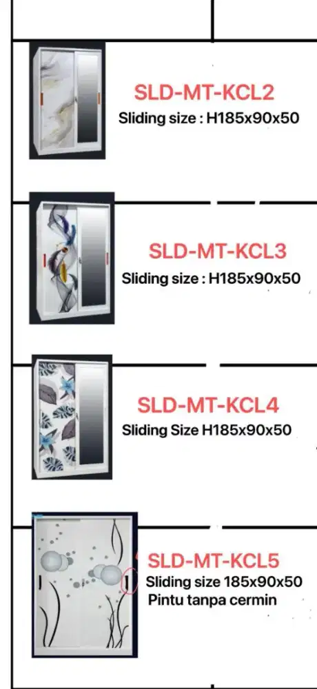 LEMARI PLAT BESI 2 PINTU PROMO KREDIT 0DP