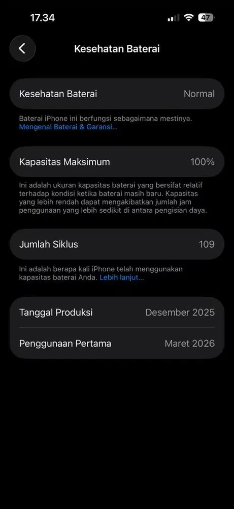 Iphone 15 128 gb ibox garansi on
