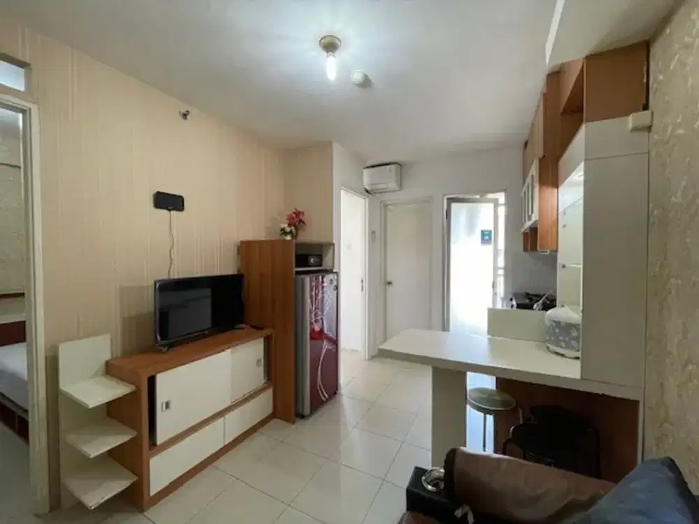 Dijual Cepat Apartemen Kalibata City Green Palace, 2BR Full Furnished, SHM, Unit Bagus Siap Huni