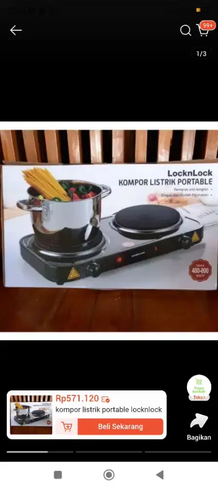 Kompor portable lock and lock
