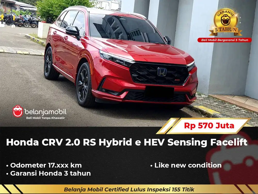 [LOW KM 17RB] Honda CR-V CR V CRV 2.0 RS Hybrid HEV Sensing 2024/2025
