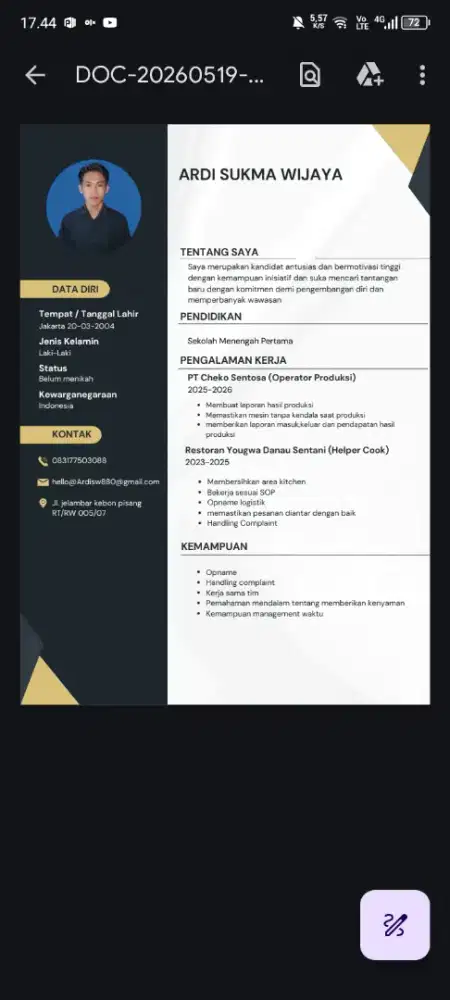 Mencari Lowongan Pekerjaan