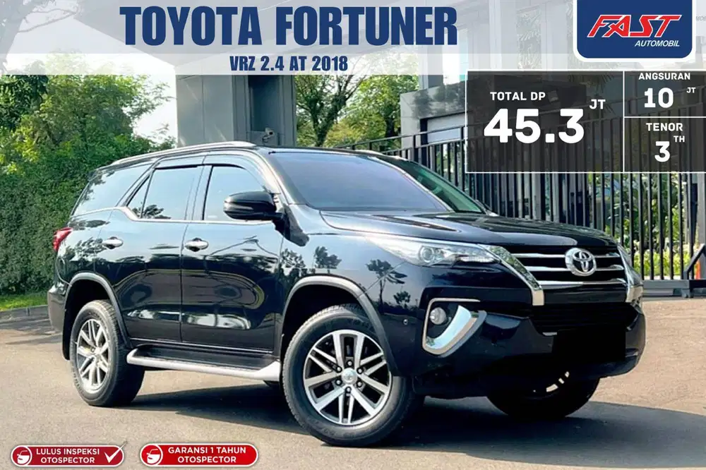 LOW KM GARANSI 1TH PJK PNJG TOYOTA FORTUNER VRZ 2018 ANTIK
