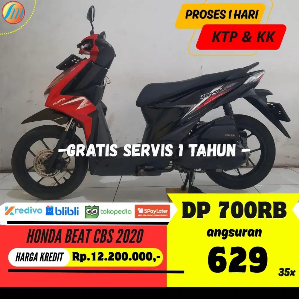 DP PROMO 700RIBU ANGSURAN SANGAT RINGAN HONDA BEAT CBS 2020 BERGARANSI