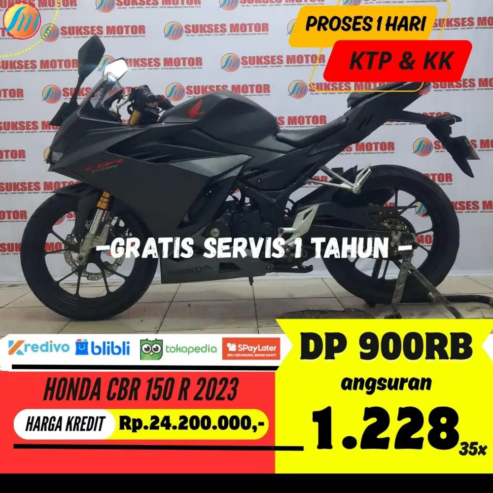 DP 900RIBU HONDA CBR 150 R 2023 ANGSURAN SANGAT TERJANGKAU BERGARANSI