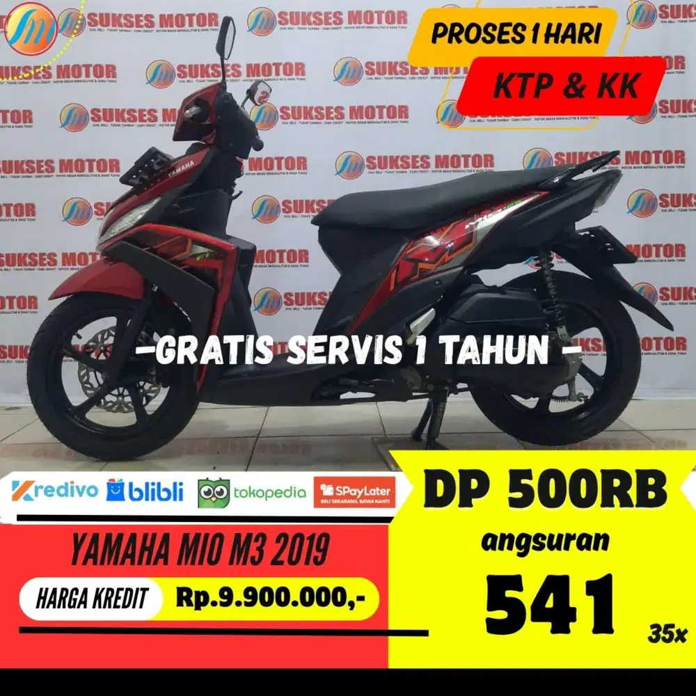 YAMAHA MIO M3 2019 KREDIT DP PROMO 500RIBU ANGSURAN SANGAT RENDAH