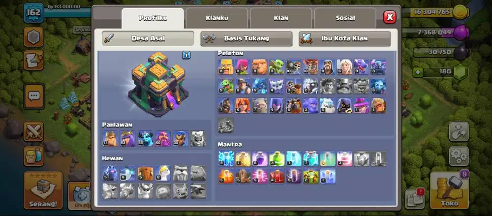 Jual Akun Clash Of Clans