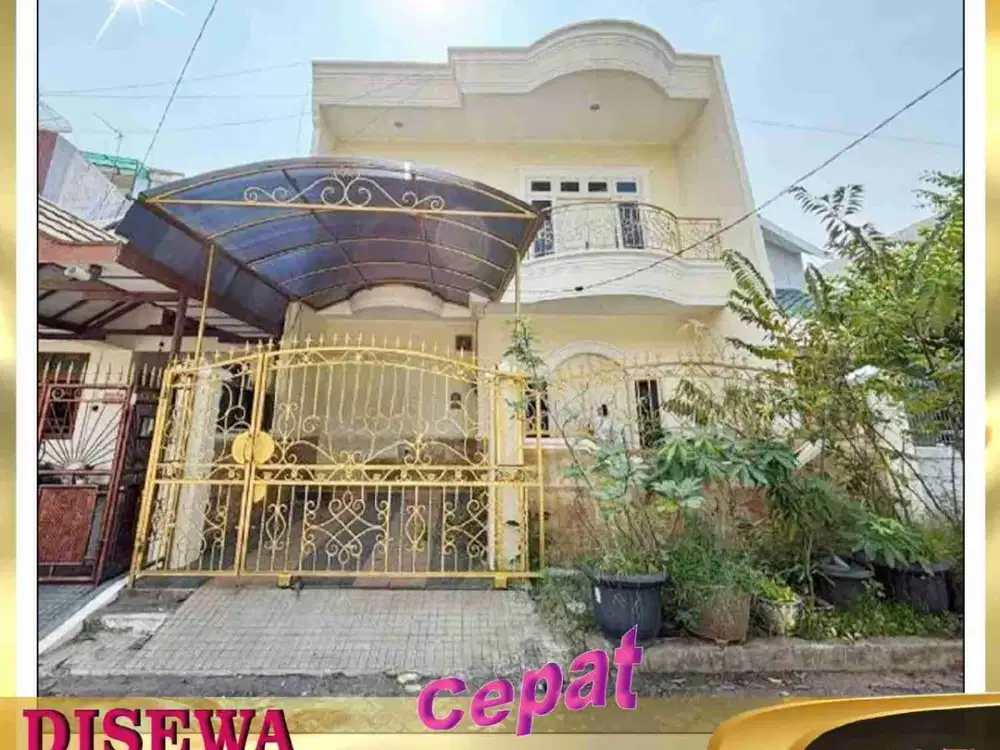 DISEWA RUMAH 2,5 LANTAI . LUAS TANAH 160 M² DI TAMAN SURYA 3 CENGKARENG JAKARTA BARAT