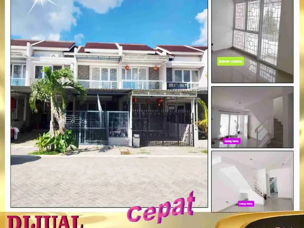 DIJUAL RUMAH 2 LANTAI DI PALM BLOSSOM C3NGKARENG JAKARTA BARAT