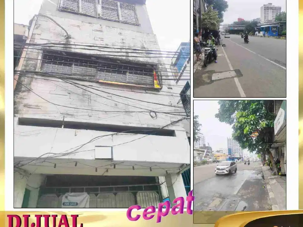 DIJUAL RUKO 4,5 LANTAI DI KEAGUNGAN GAJAH MADA JAKARTA BARAT