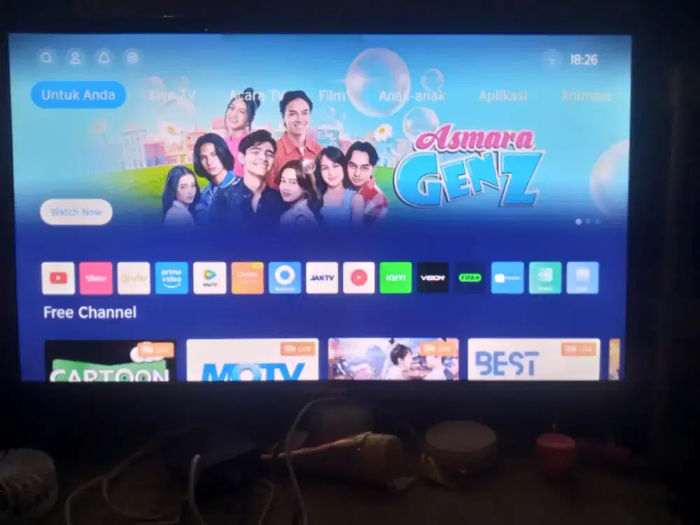 Tivi LED merek Polytron kondisi masih mulus