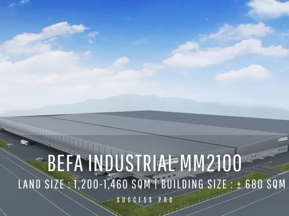 For Sell! BEFA Industrial MM2100 Premium Factory Service Building in a Strategic Industrial Area of Bekasi