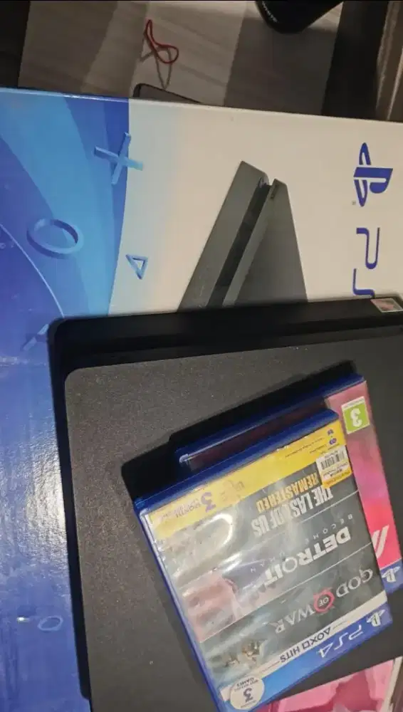 Ps 4 Slim ori 2 stik plus cd game Nego