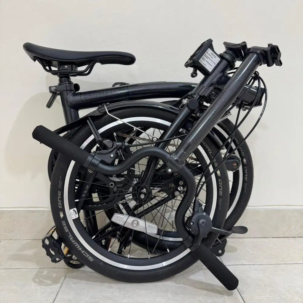 BROMPTON M4Lx MIDNIGHT BLACK P LINE 2021 - TITANIUM SUPERLIGHT